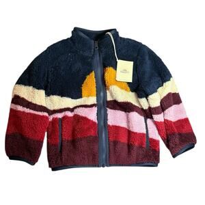 Faherty Kids Fleece Jacket Sunset High Pile 4T